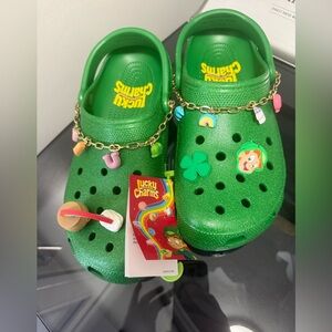 Lucky charms crocs men’s 11